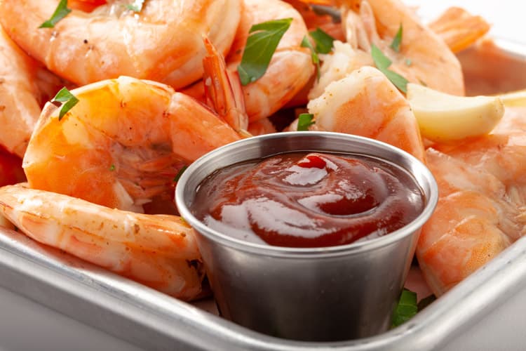 Beer Boiled Shrimp with Sweet Baby Ray's Sweet and Spicy Barbecue Sauce thumbnail